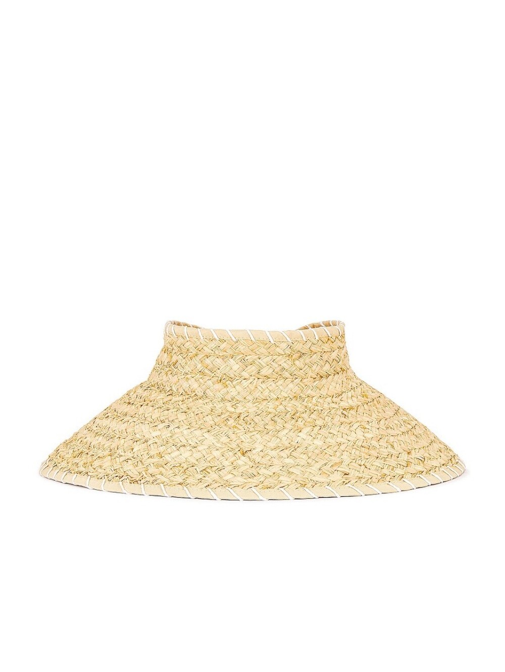 L*SPACE Del Mar Straw Visor In Natural OS. - Picture 2 of 3